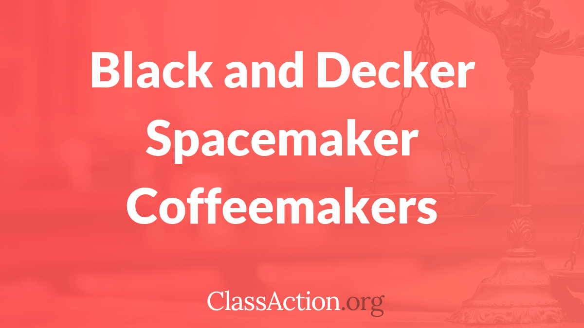 Black And Decker Spacemaker Coffeemaker Problems